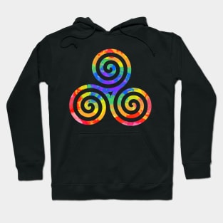 Tie dye Celtic Swirls Hoodie